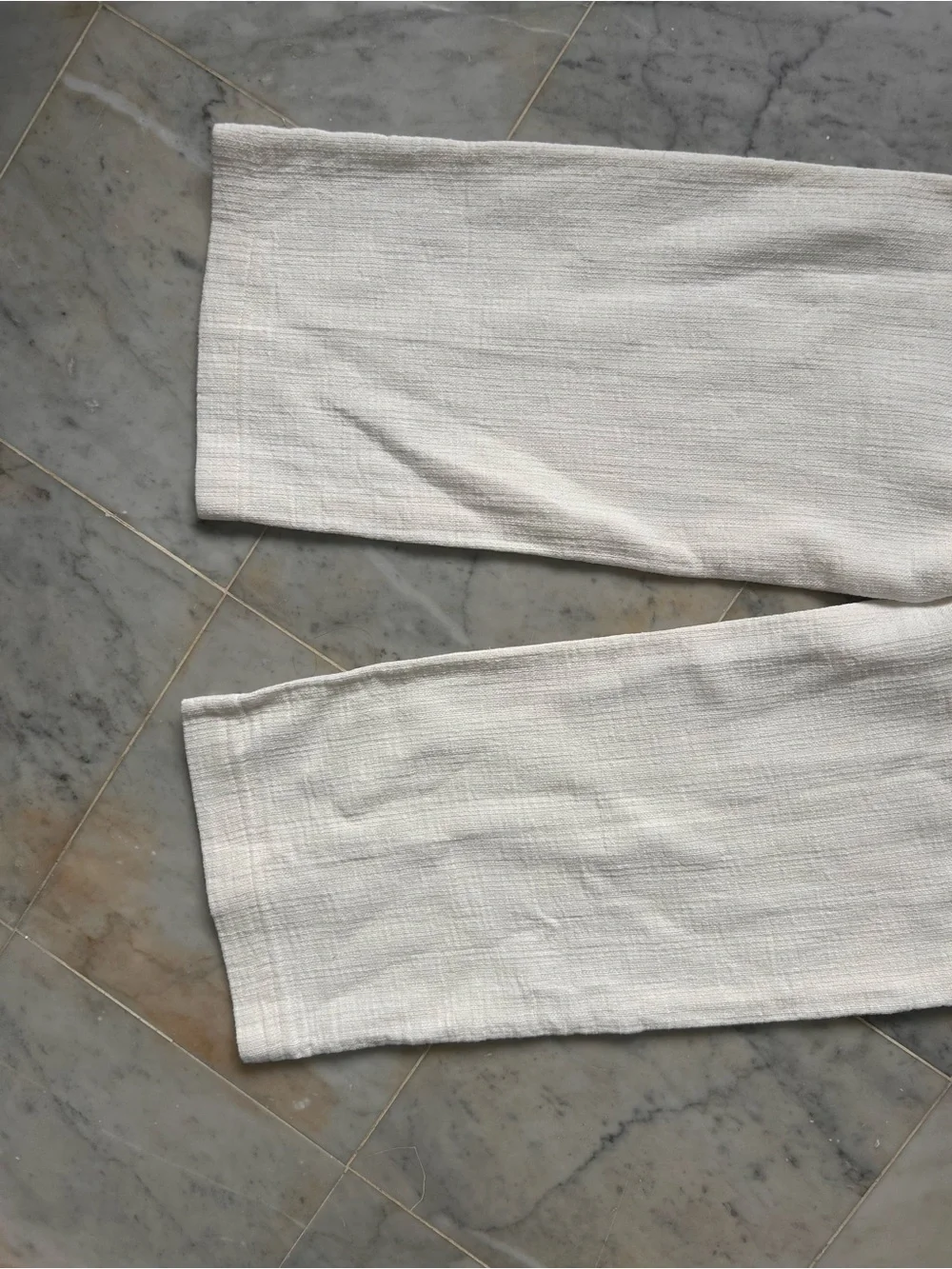 Women's tweed-style Pants in White